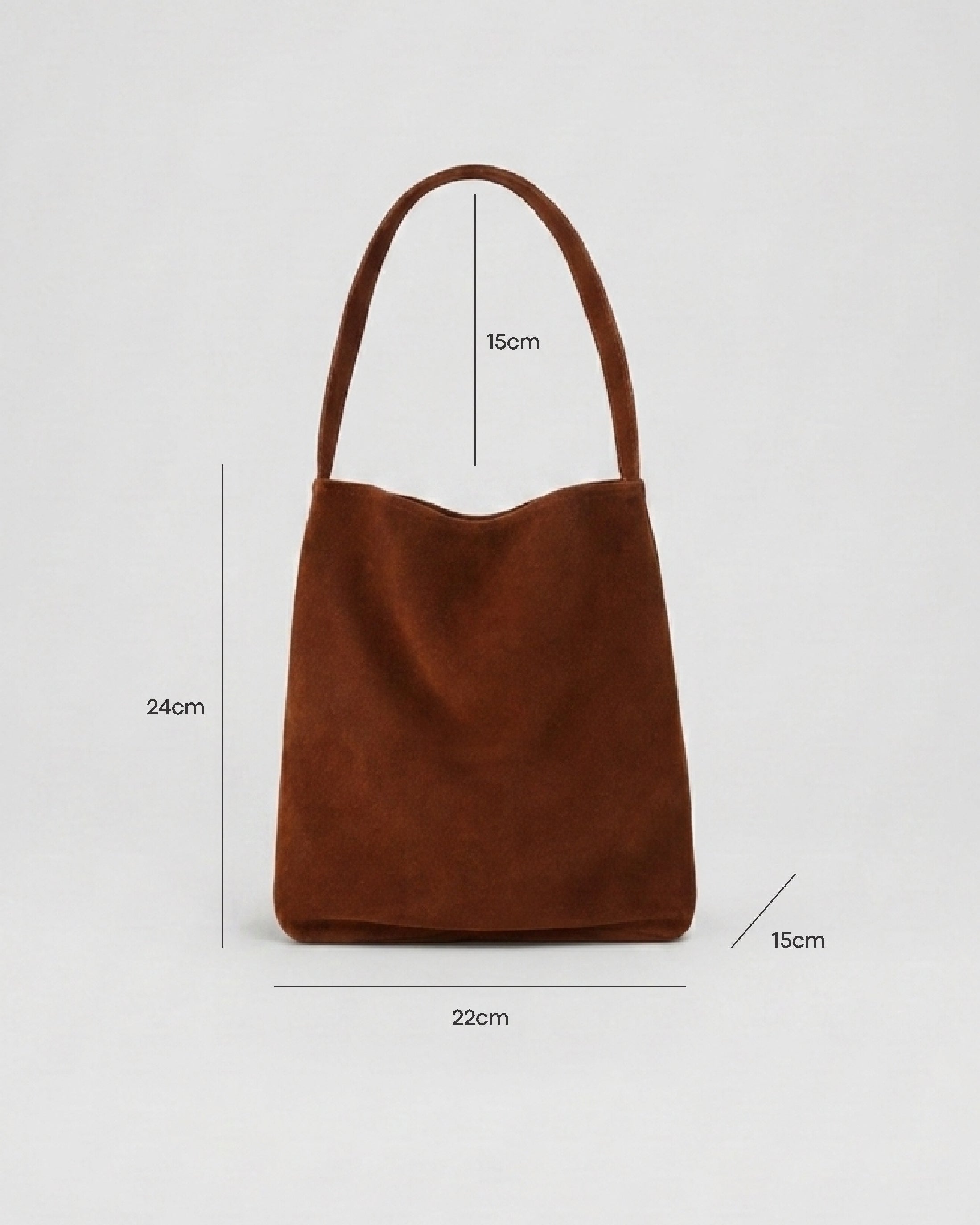 mini tote camurça