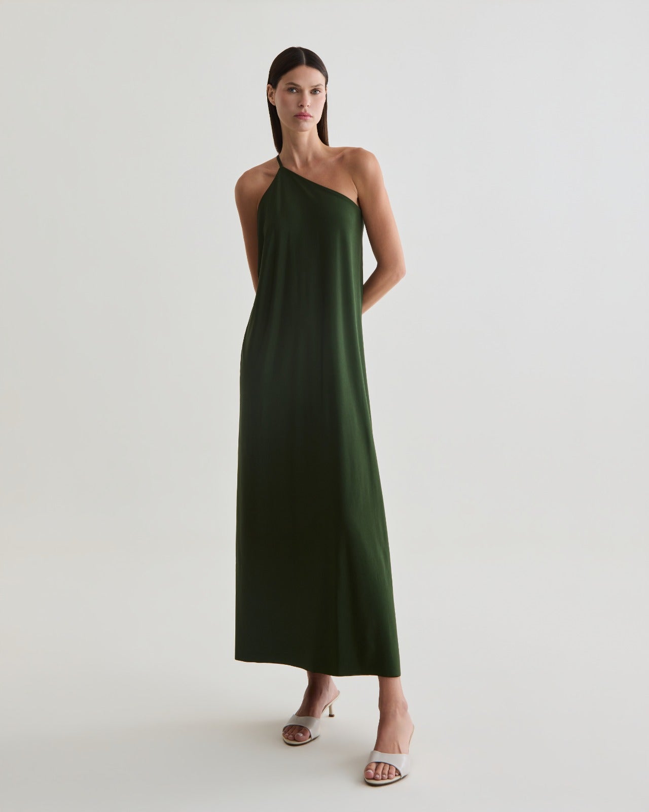 vestido alga verde