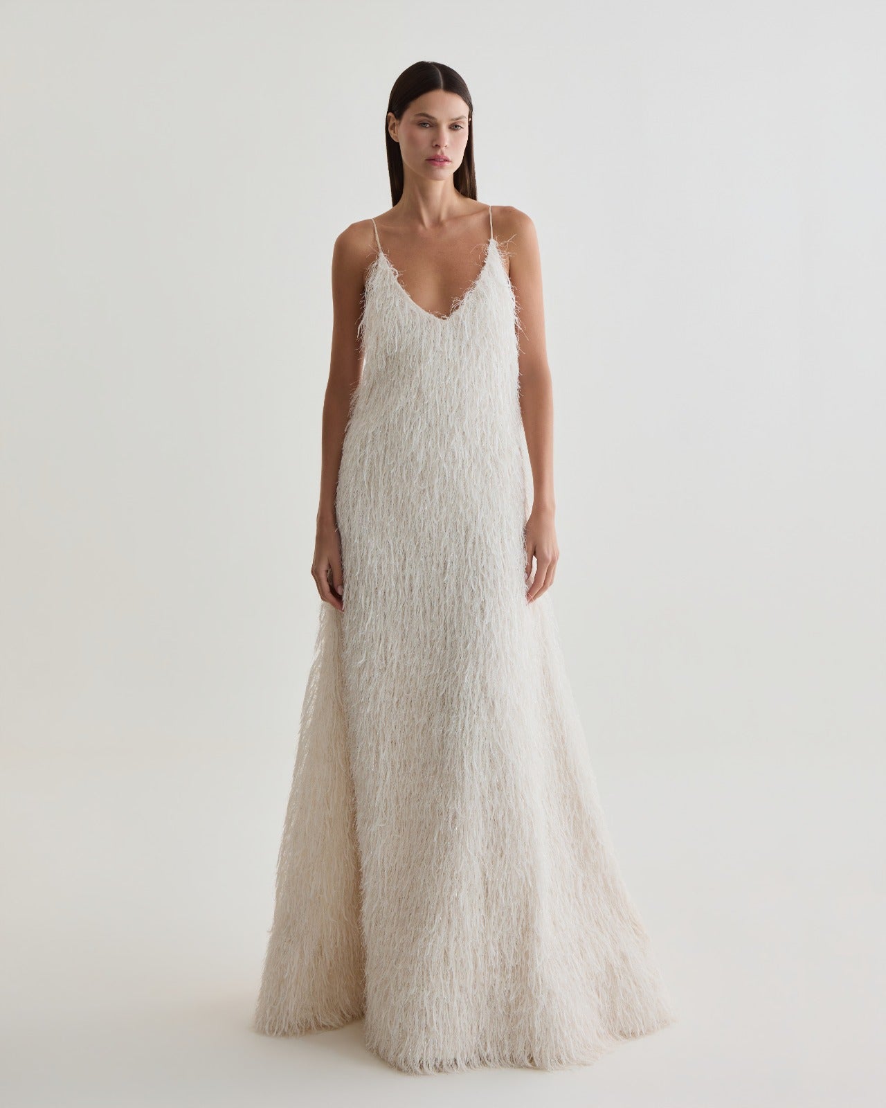 vestido longo egretta