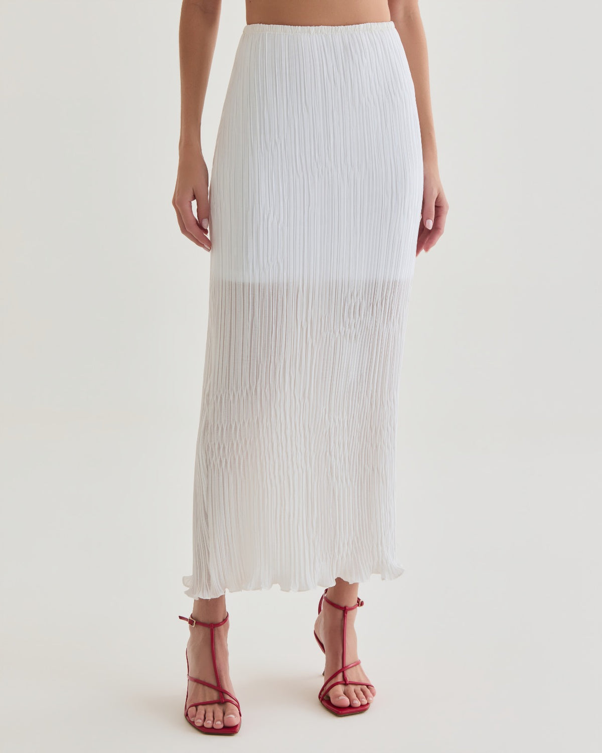 saia midi flower off white