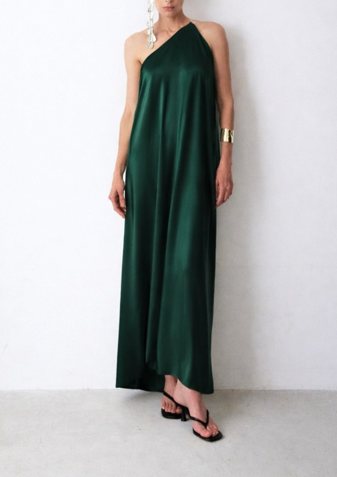 vestido alga verde
