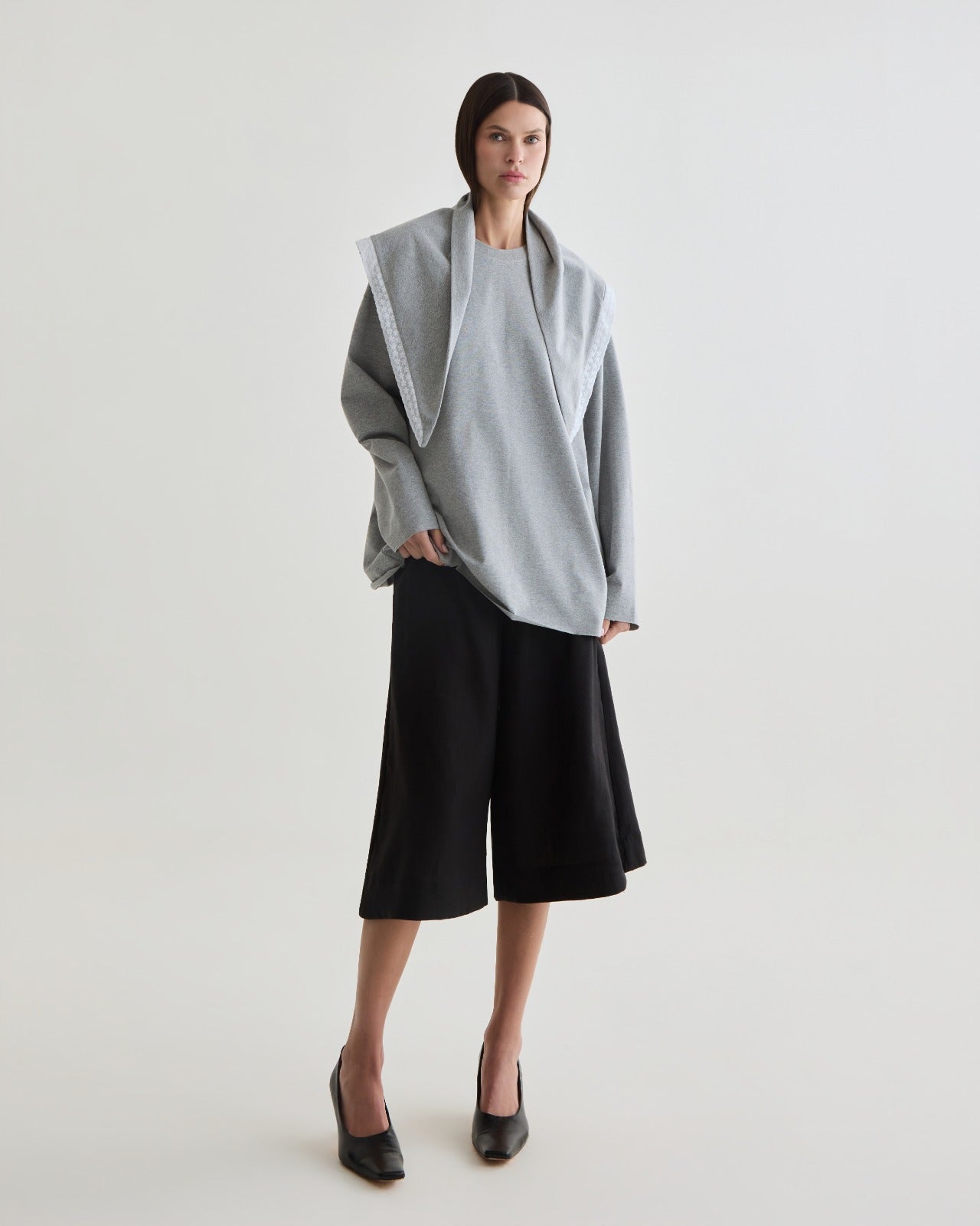 blusa manga longa a fio