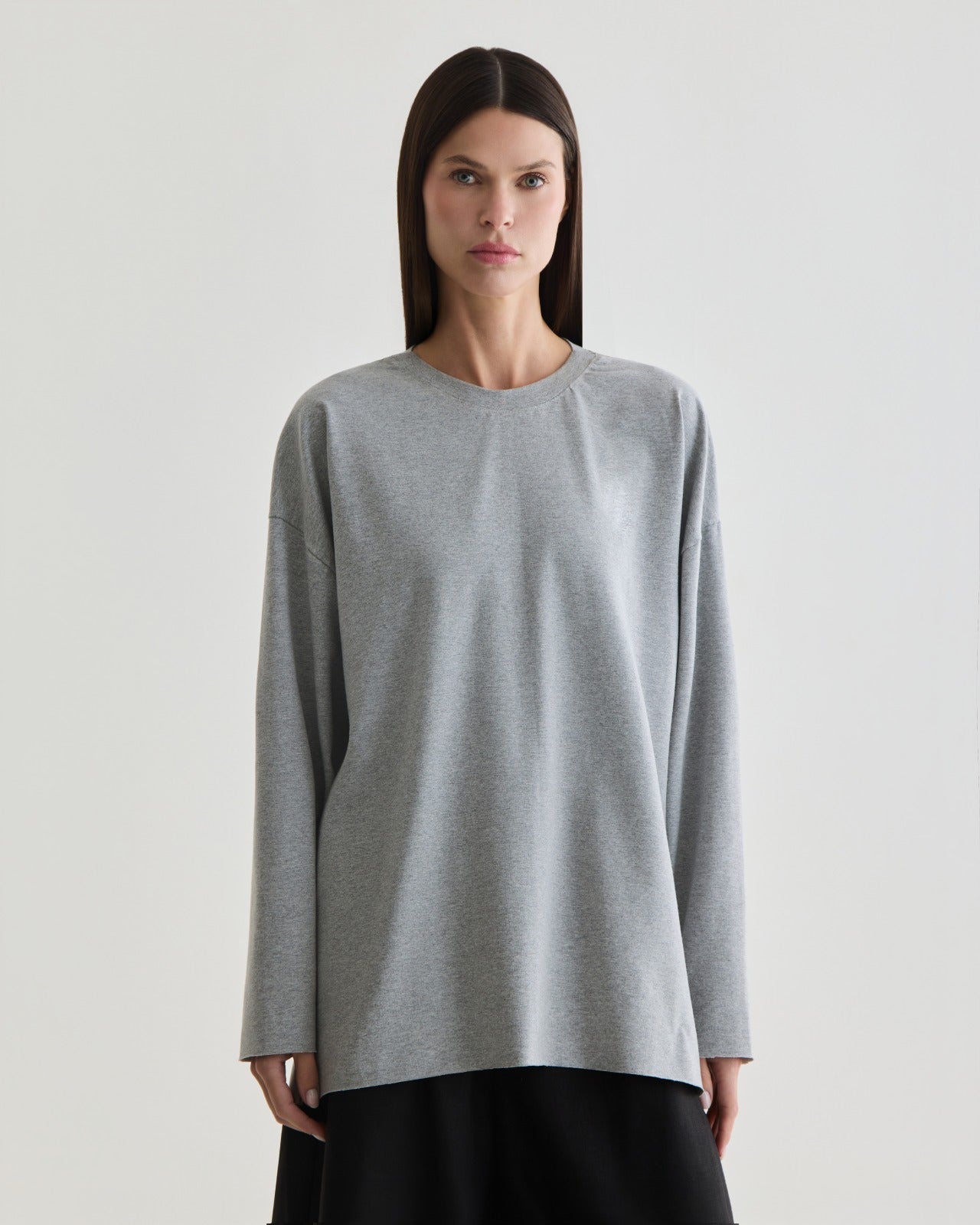 blusa manga longa a fio