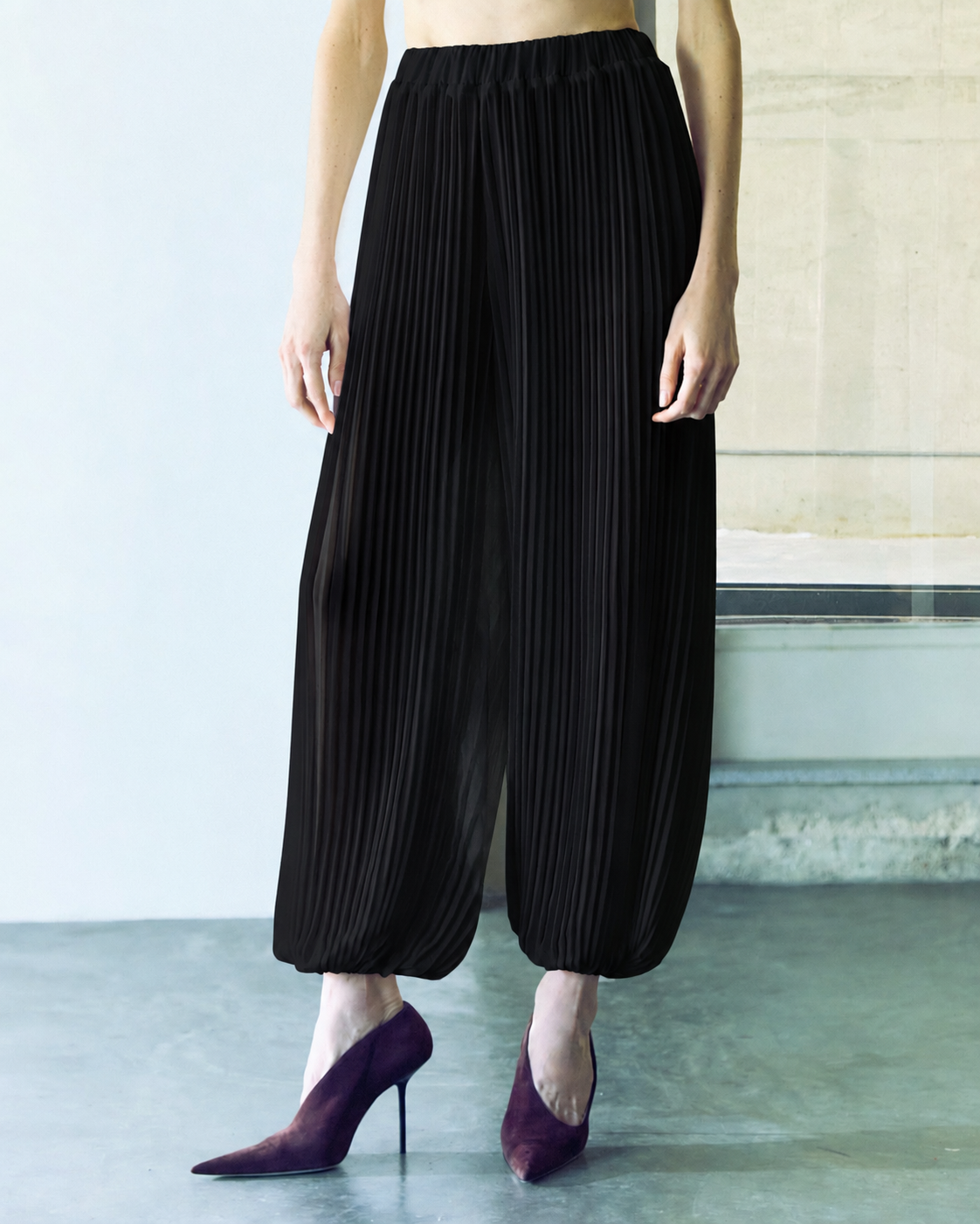 calça pleats