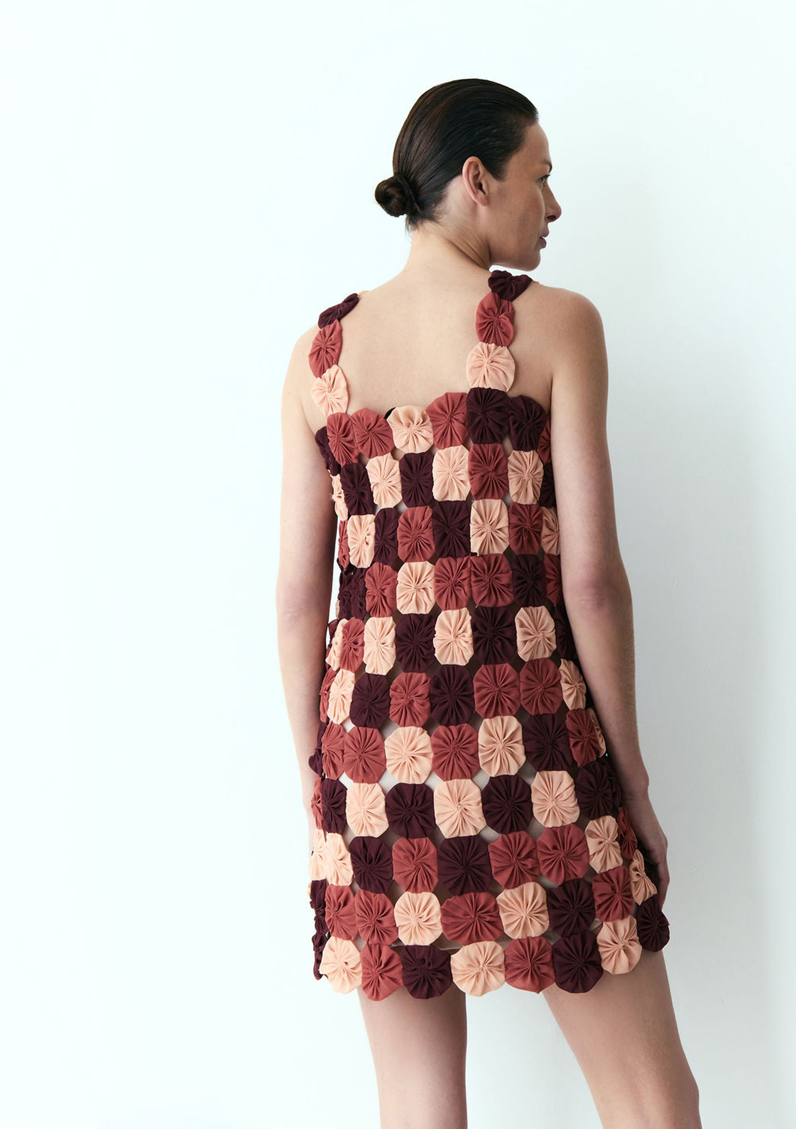 mini vestido fuxico