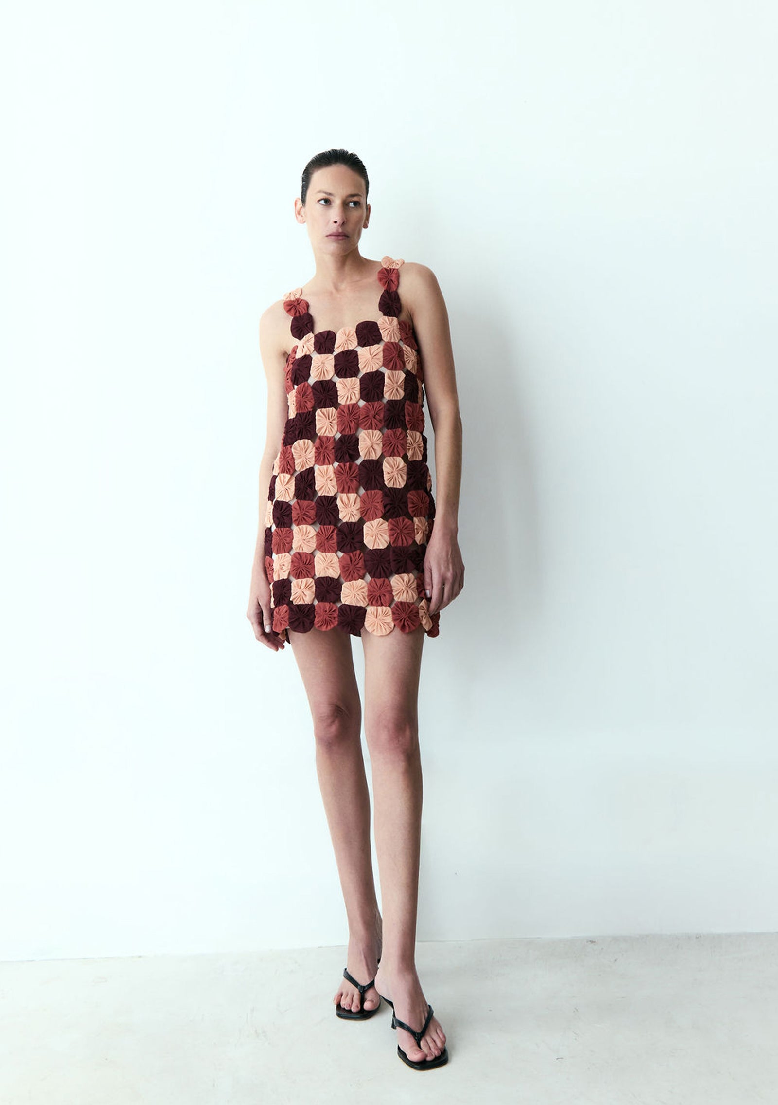 mini vestido fuxico