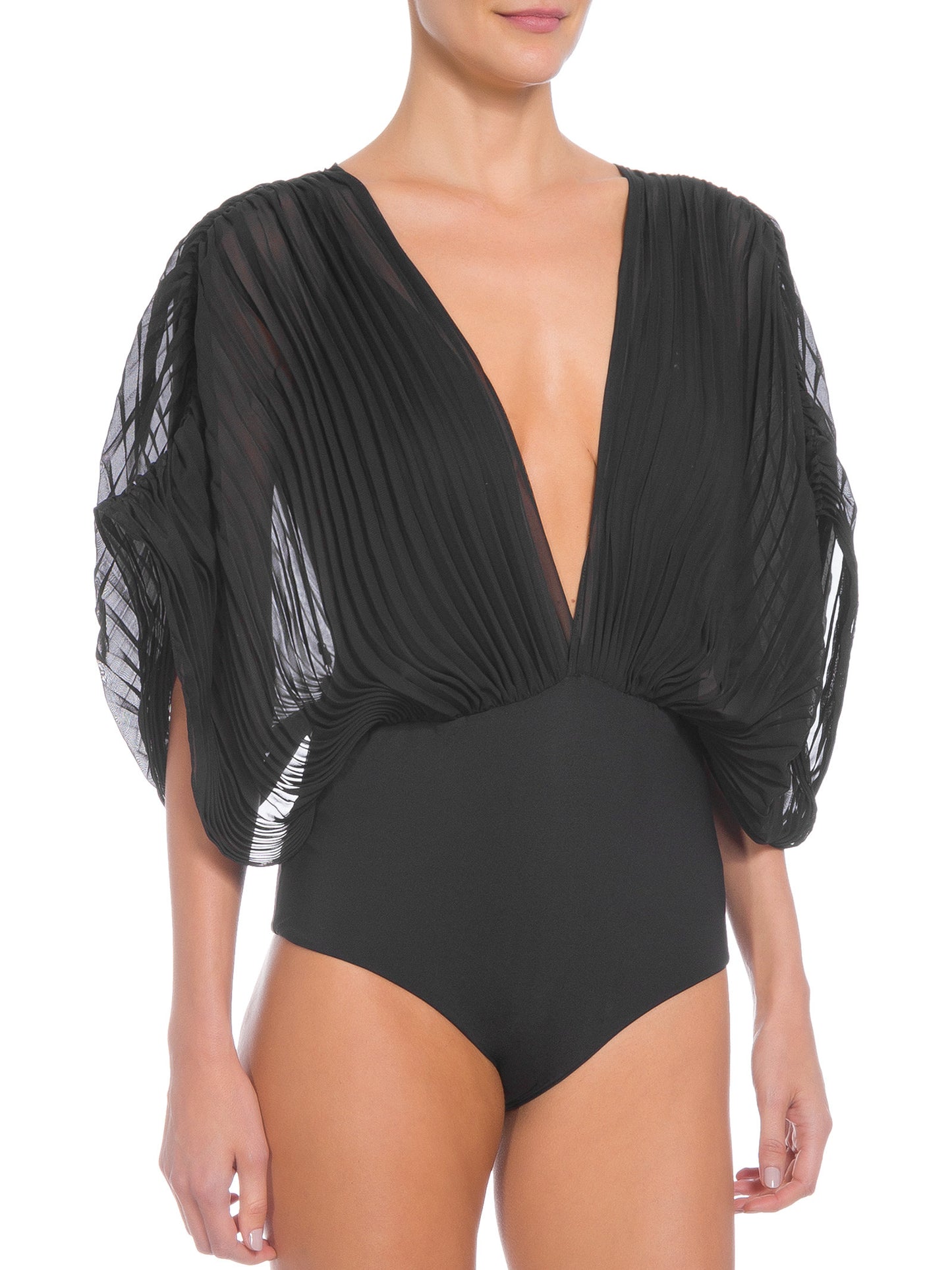 body pleats preto