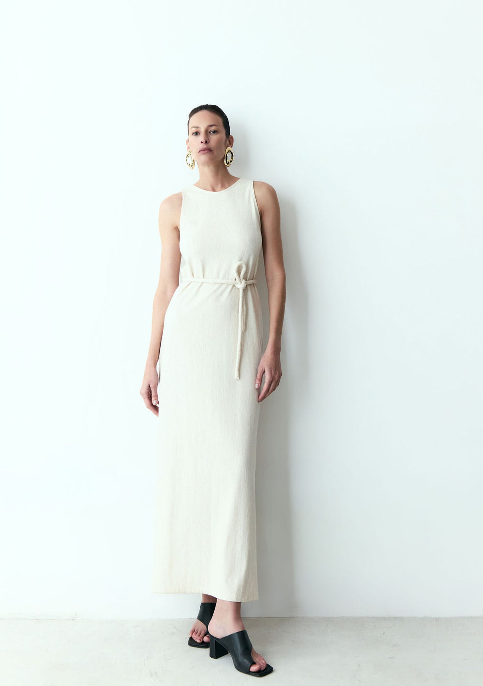 vestido coluna moletom
