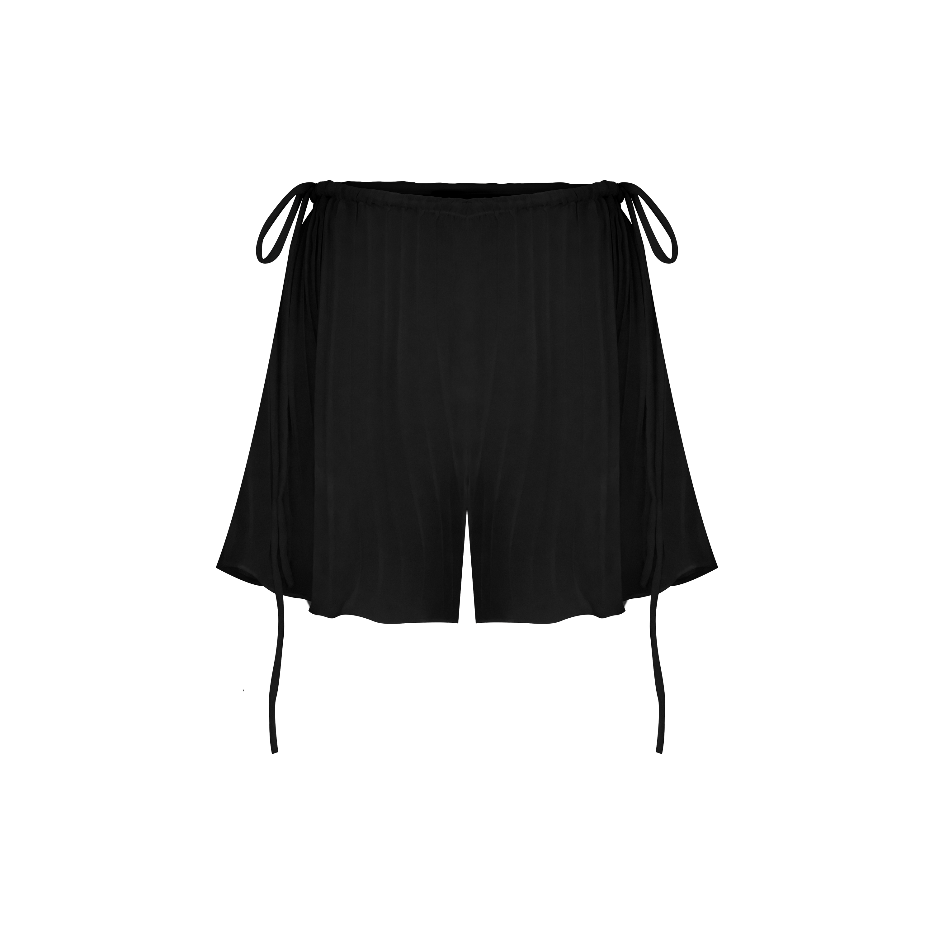 short pleats frevo off preto