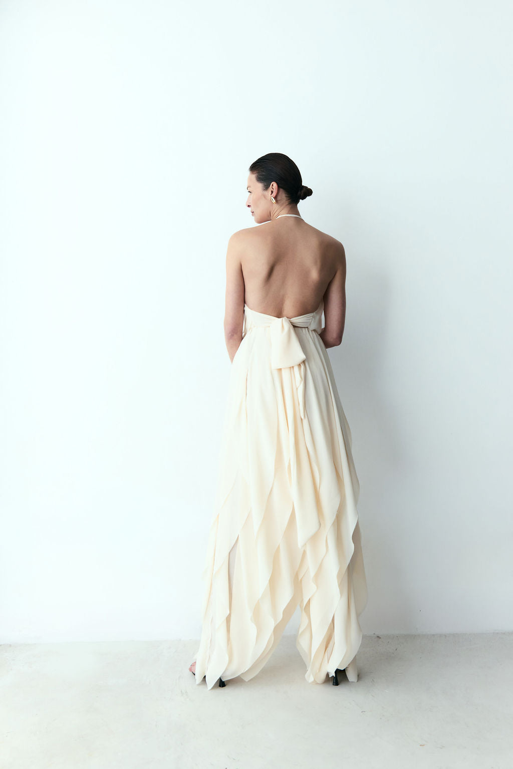 blusa frente única pote creme