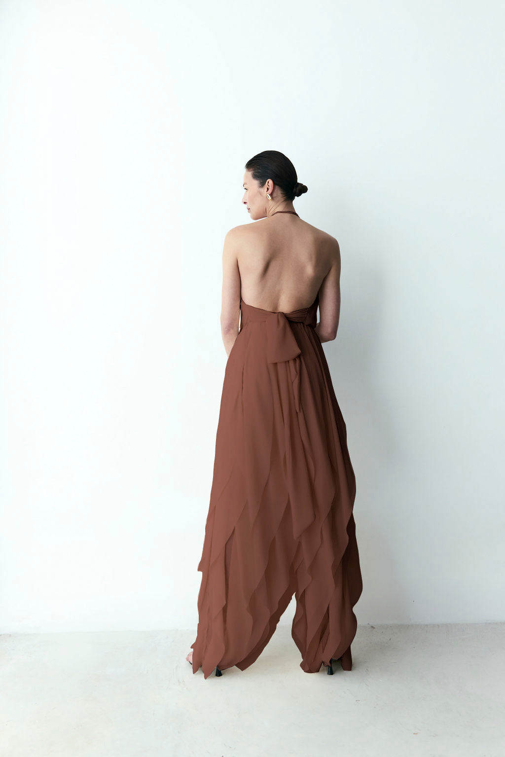 calça pote amêndoa