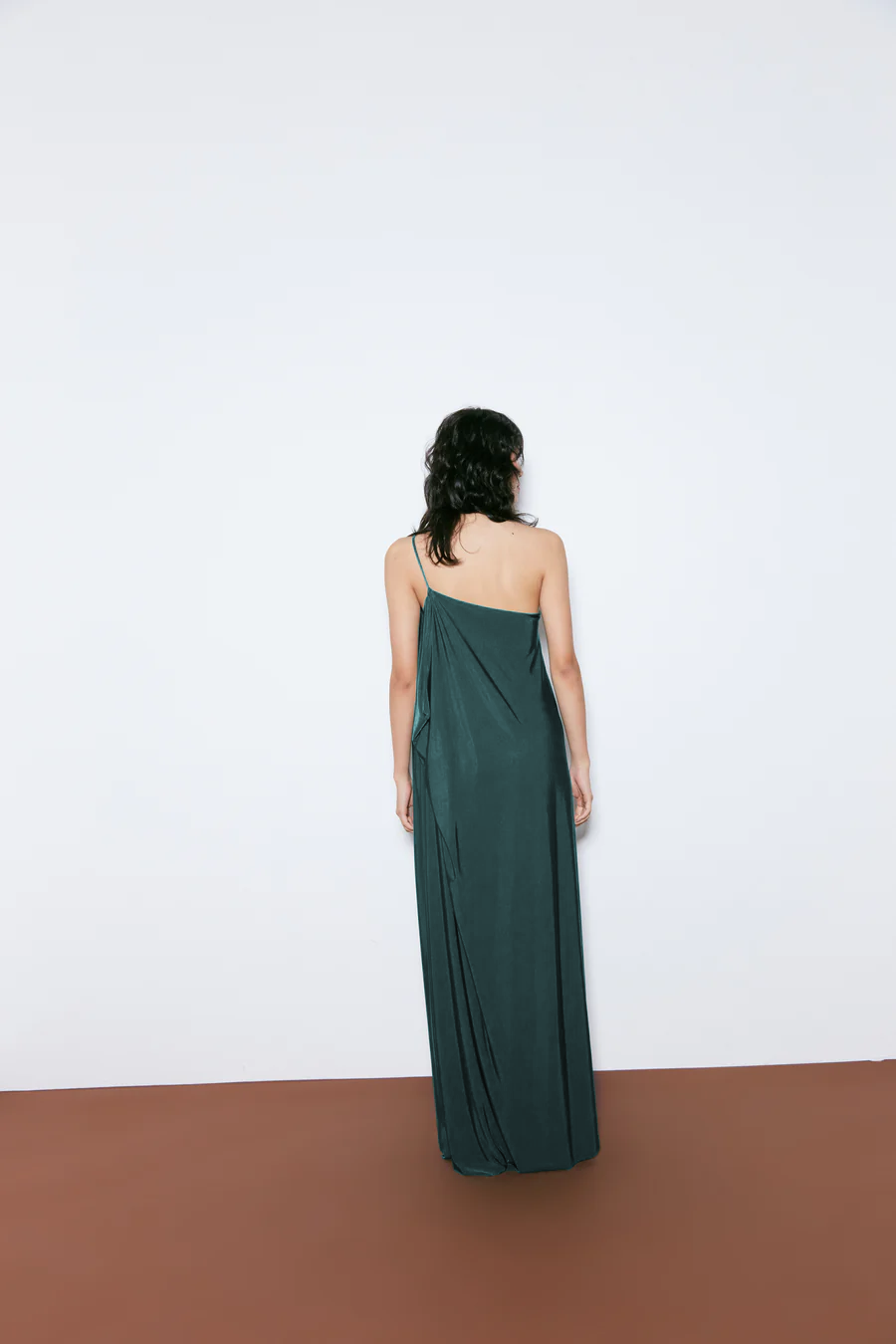 vestido alga verde