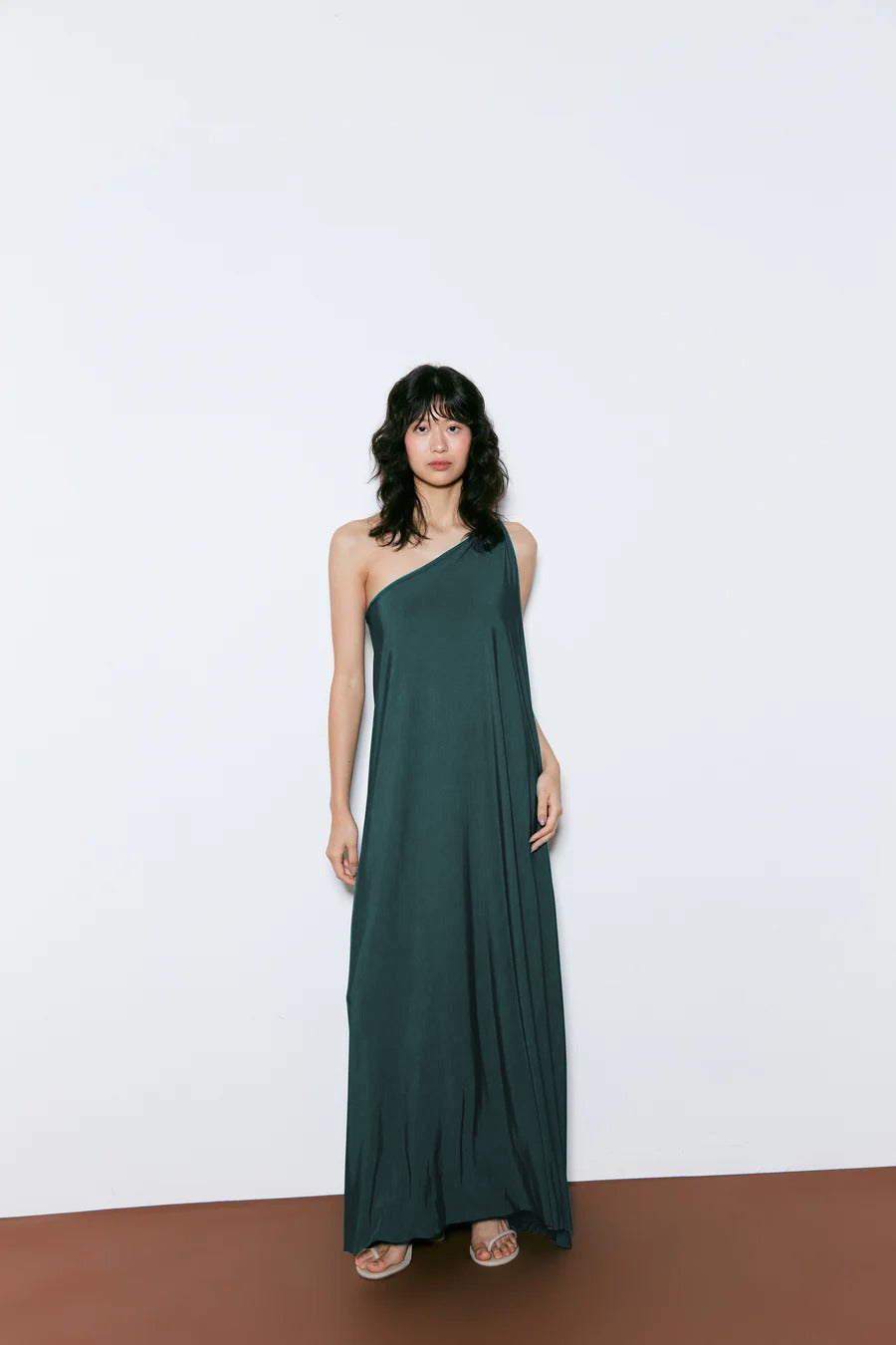 vestido alga verde