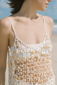 macramé blouse shells