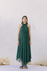 halter dress - 100% pure silk