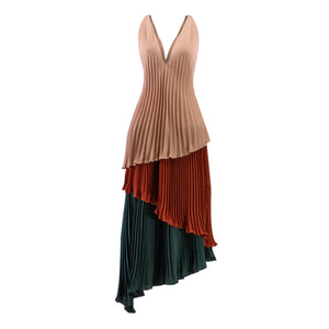 layered pleated dress
