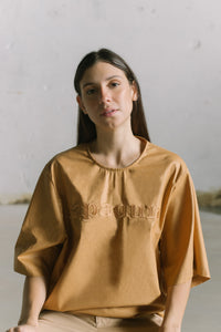 linen blouse embroidered rapadura